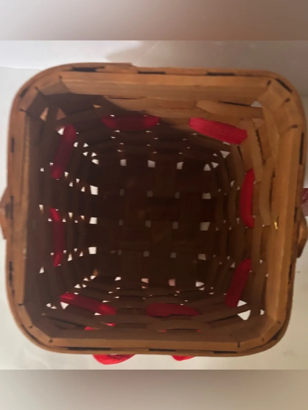 Christmas baskets NEW NWT 2 total square rectangle plaid velvet bow